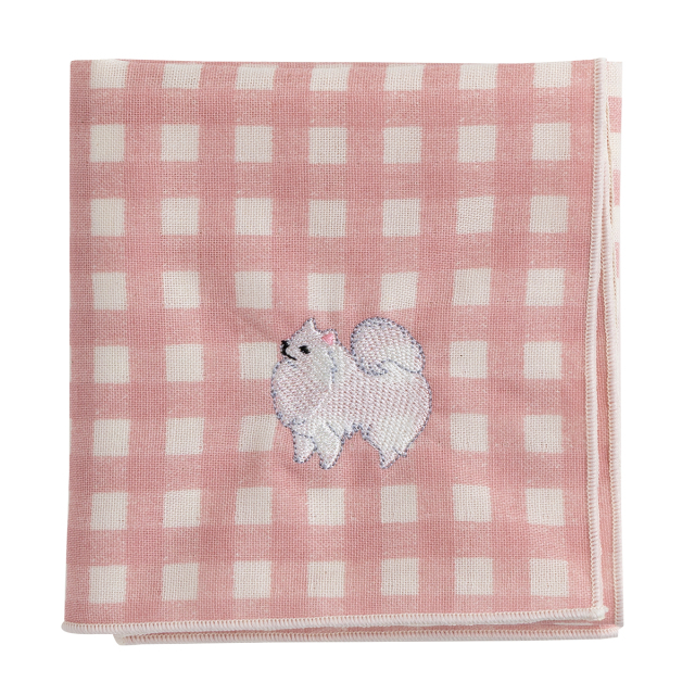 KY28-1162/ガーゼハンカチ/日本スピッツ