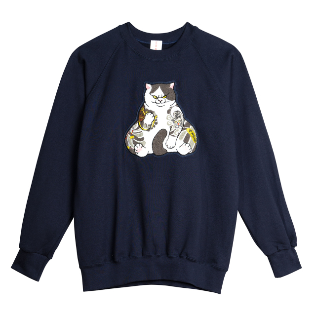 KY87-1242/トレーナー/福強請り猫 大親分
