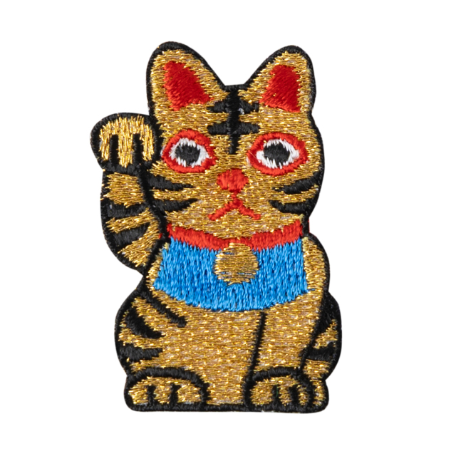 KYWS-162G/ワッペン/招き猫(金)